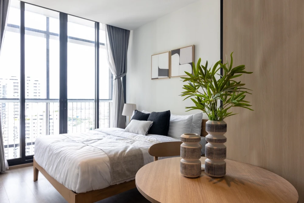 For rent: Park 24 Origin Phrom Phong, studio room, decorated in a cool theme, good location, fully furnished, reserve now!