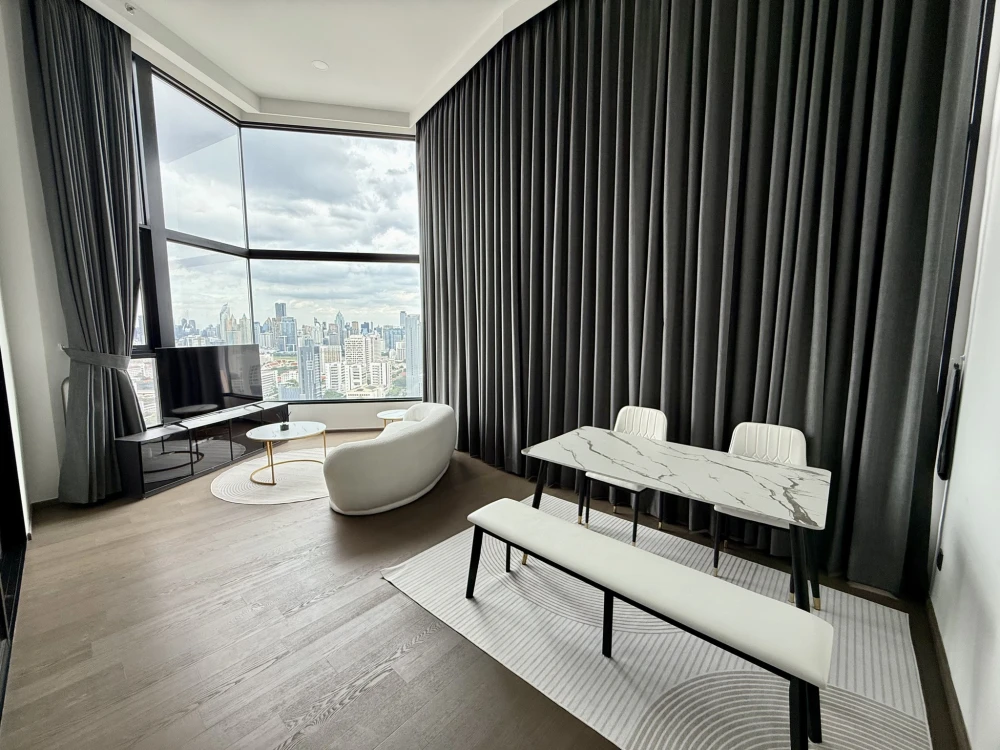 For rent: Park Origin Chula Samyan, very large room, 33rd floor, very high floor, the actual room is very beautiful, ready to move in!