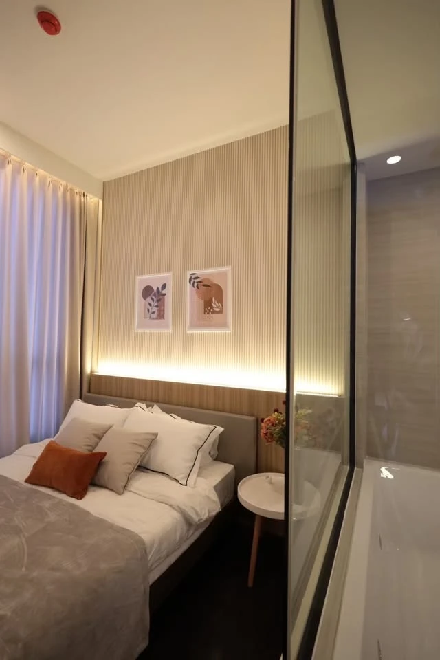 For rent: Park Origin Thonglor, 1 bedroom, 1 bathroom, beautifully decorated with built-in furniture. Hurry and reserve now!