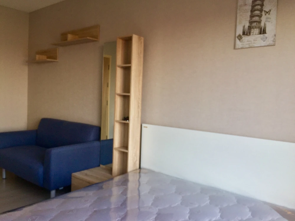 Plum Condo Extra Rama 2 for rent, 3rd floor unit, fully furnished and equipped with appliances. Book now!