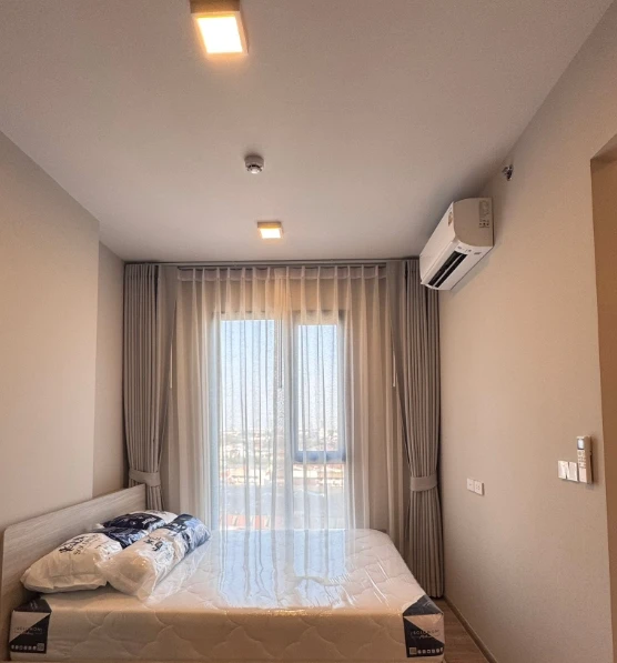 Plum Condo New West Bangyai for rent, 11th floor, city view, fully furnished, nice to live in, reserve now.