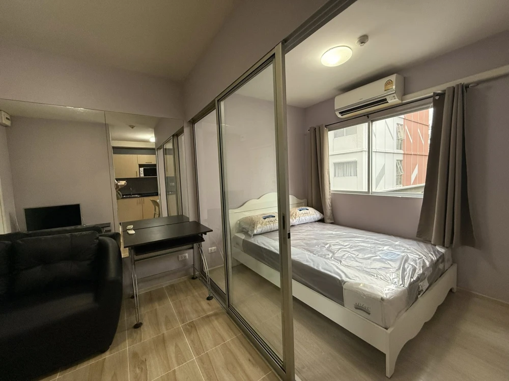 For rent: Plum Condo Park Rangsit Phase 3, 2nd floor, fully furnished room, ready to move in, reserve now, urgently.