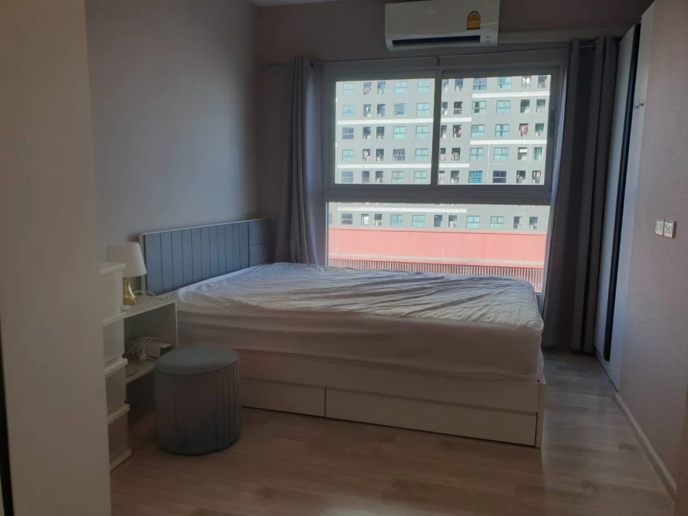 Plum Condo Ramkhamhaeng Station for rent, 7th floor, city view, fully furnished, comfortable living space.