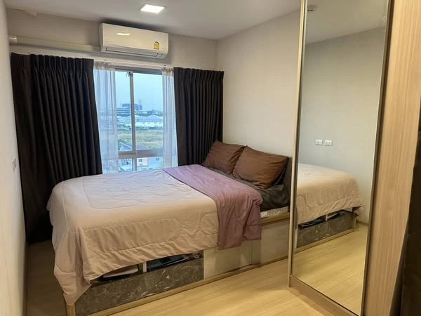 For rent: Plum Condo Rangsit Alive 1, 8th floor, outside view, corner room, fully furnished, ready to move in, reserve now.