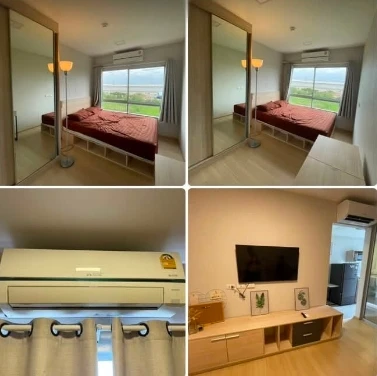 Plum Condo Rangsit Alive for rent. 1 bedroom, fully furnished with appliances. Just bring your suitcase and move in!