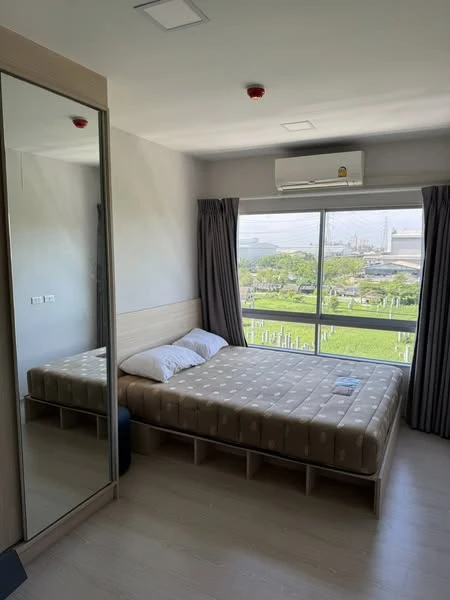 For rent: Plum Condo Rangsit Alive 2, 5th floor, outside view, fully furnished, book now, hurry!