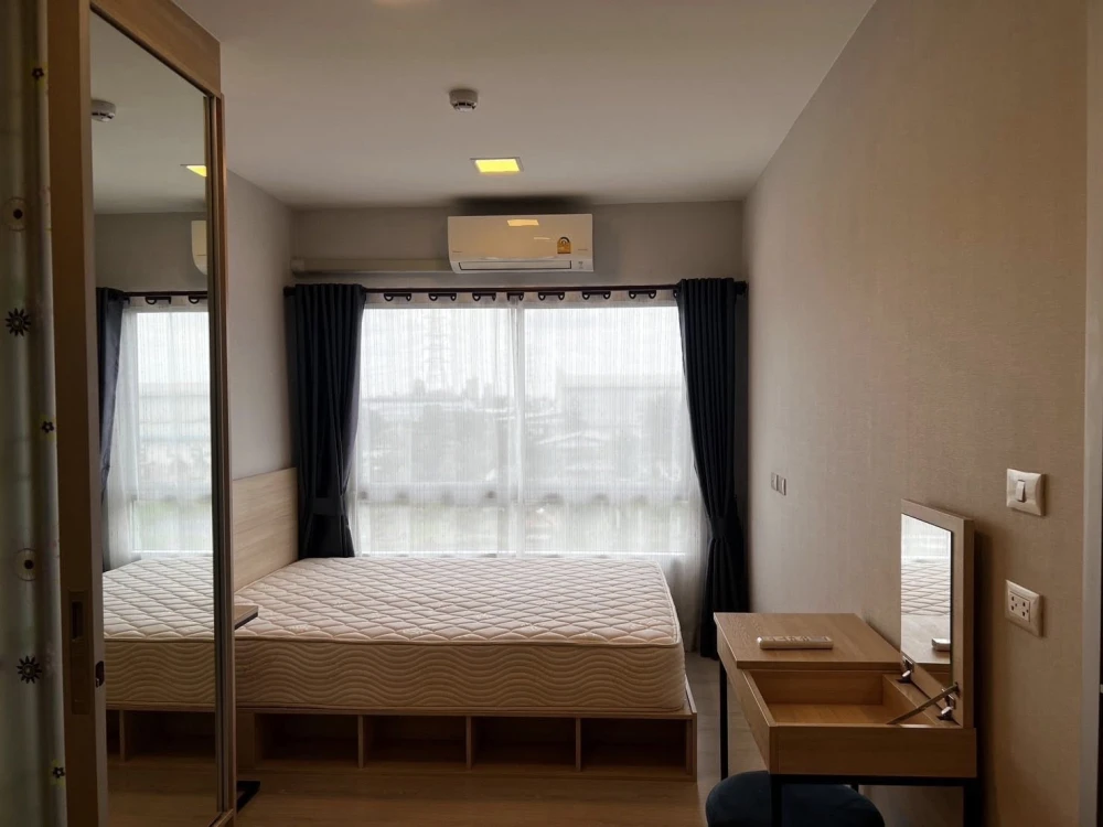 For rent: Plum Condo Rangsit Alive 2, 6th floor, outside view, fully furnished room, nice to live in, book now, don't miss out.