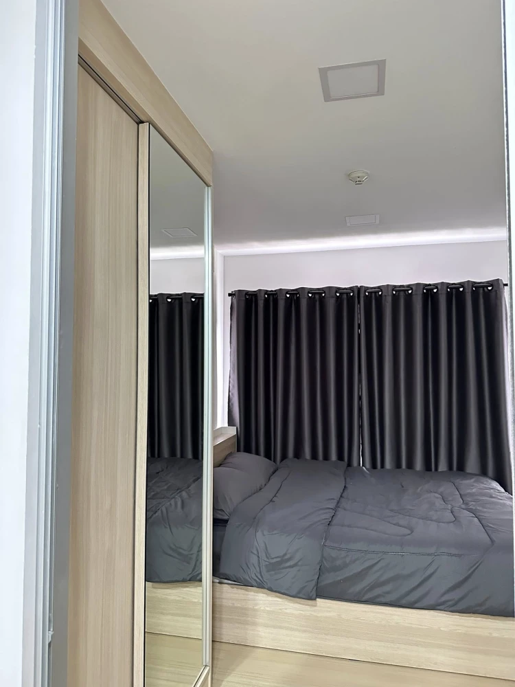 For rent: Plum Condo Rangsit Fresh, 6th floor, corner room, fully furnished, book now, hurry!