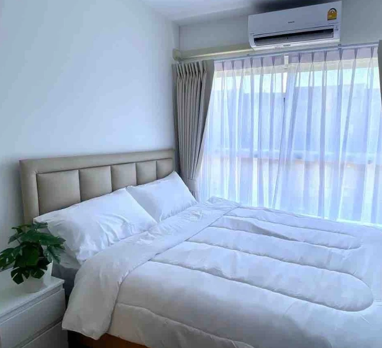 Plum Condo Rangsit Fresh for rent, 7th floor, unobstructed view, fully furnished. Book now, don't miss out!
