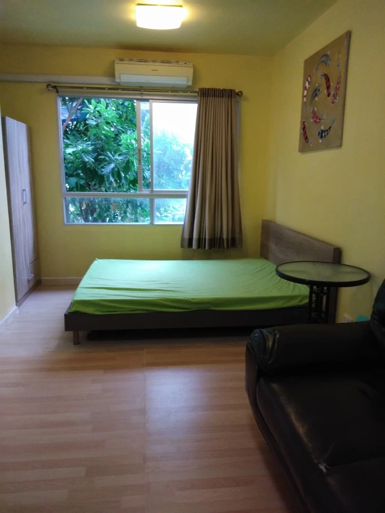 Plum Condo Samakkhi for rent, 2nd floor. Nice, fully furnished. Book now! Hurry!