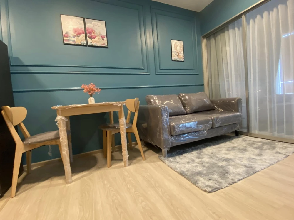 For rent: Plum Condo Sukhumvit 62, room size 28.94 sq m, 7th floor, beautifully decorated, comfortable color tones, nice to live in. You must book thi