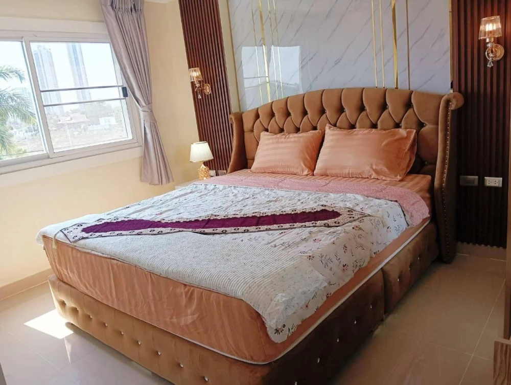 For rent Porch Land 2 Jomtien Resort, size 75 sq m., 4th floor, with quality furniture, don't miss it.
