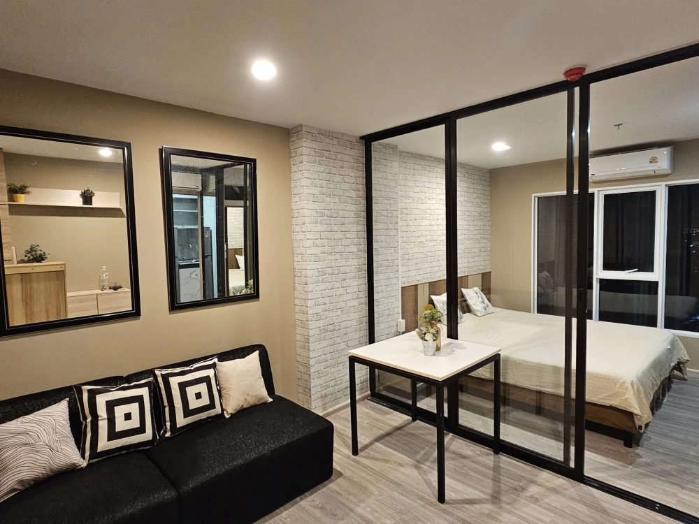 For rent: Regent Home Bangna, genuine wide-frontage unit, a special type found in only 1% of units, high floor, river view of Bang Krachao. Grab it no