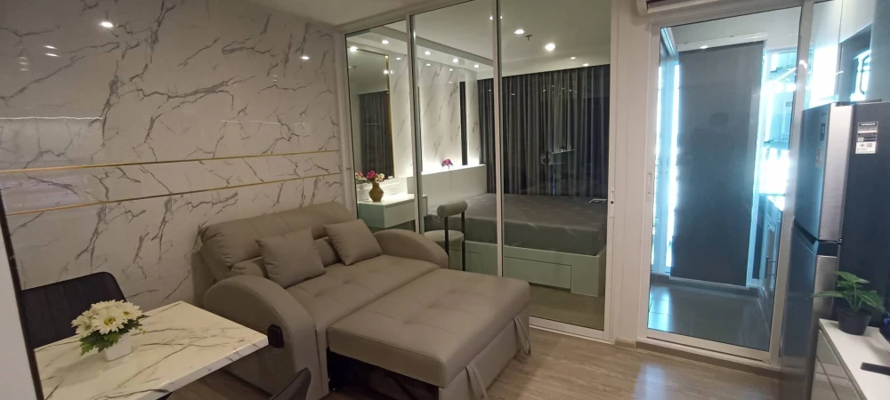 For rent: Regent Home Bangna, 15th floor, river view, beautiful room, fully furnished, comfortable, book now, don't miss out.