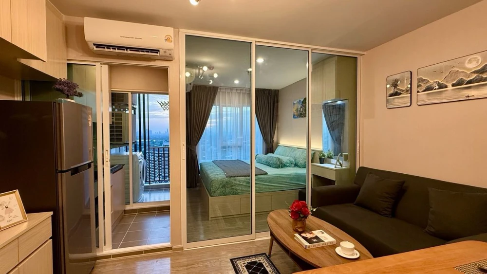 For rent: Regent Home Bangna, 23rd floor, river view, fully furnished, reserve now, don't miss out!