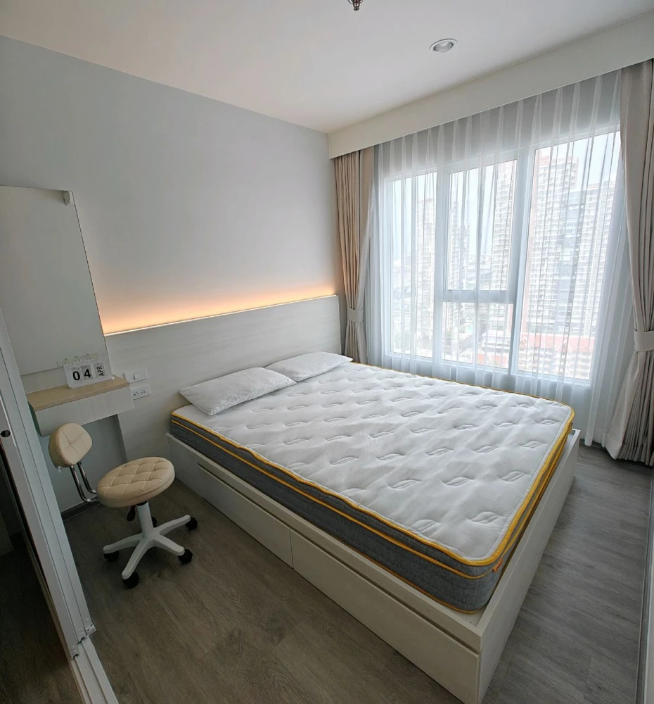For rent: Regent Home Bangna, 25th floor, open view, partitioned room, fully furnished, ready to move in. Reserve now!