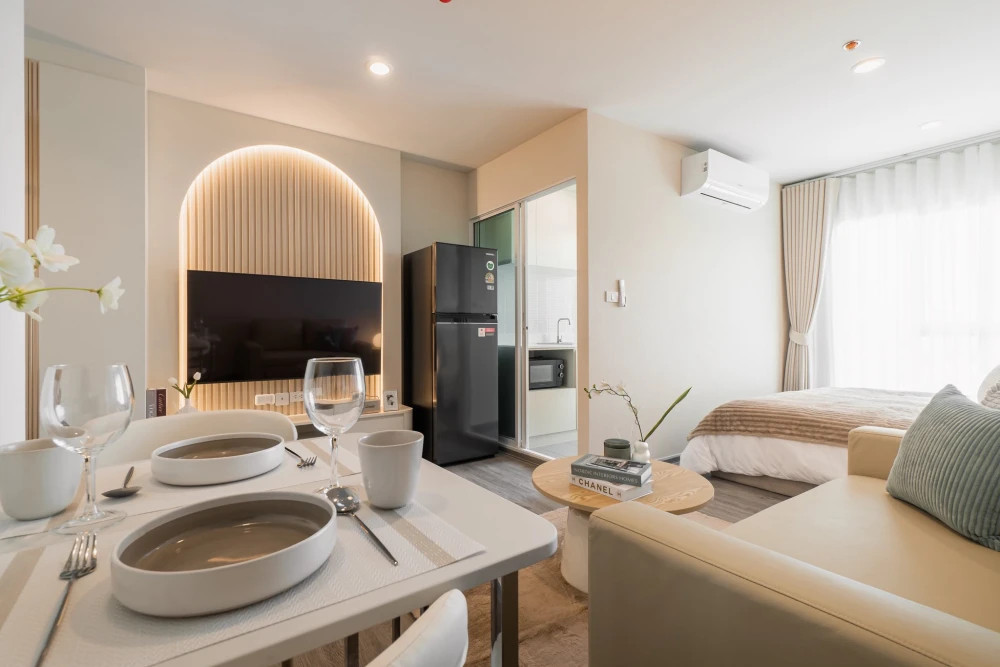 For rent: Regent Home Bangna, 6th floor, beautiful room, fully decorated, ready to move in, book now, don't miss out.
