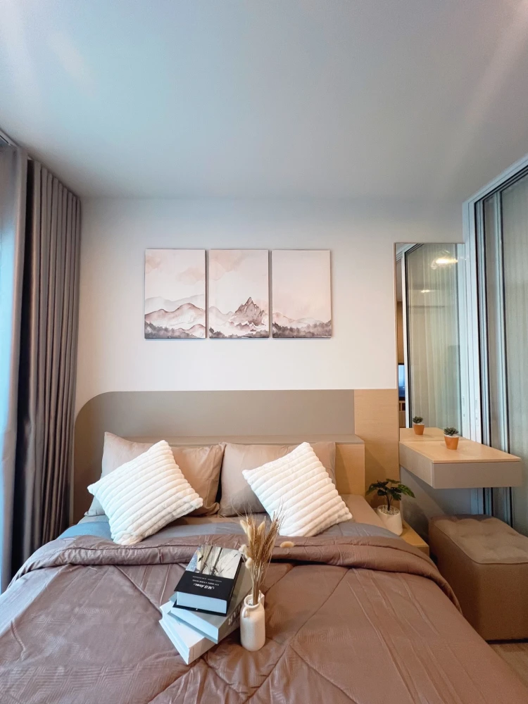 For rent: Regent Home Bangna, 1 bedroom, 1 bathroom, beautifully decorated, with a beautiful river bend view. Reserve now!