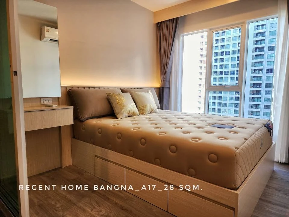 For rent: Regent Home Bangna. High-quality built-in furniture, focusing on practicality and usability. You absolutely must not miss this opportunity!