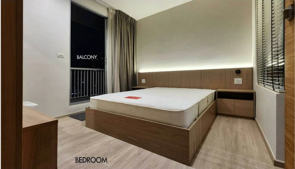For rent: RHYTHM Sukhumvit 50, beautiful unit, fully furnished with built-in furniture, high floor, stunning city view, ready to move in.