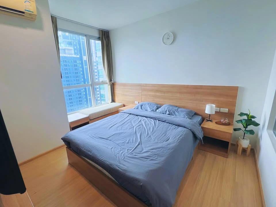For rent: Rhythm Sukhumvit 50, 1 bedroom, 1 bathroom, decorated in a minimalist style, beautiful view from a high floor, reserve now!