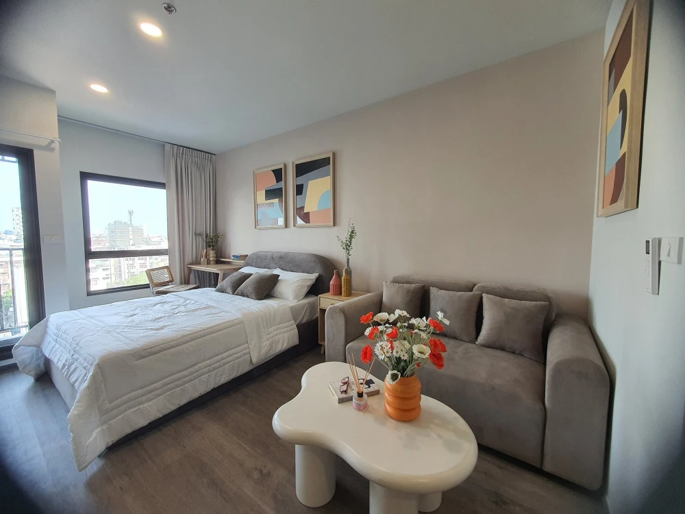 For rent: Rich Point @ BTS Wutthakat, 6th floor, beautiful room, fully furnished, ready to move in, reserve now, urgently.