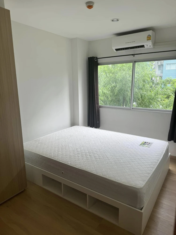 For rent: Sena Kith Chalong Krung-Ladkrabang, 2nd floor, garden view, partitioned room, fully furnished, reserve now, urgent.