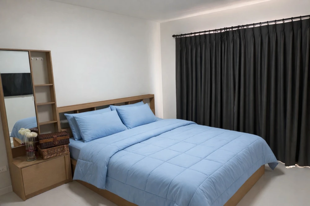 For rent: S&S Sukhumvit 101/1, 16th floor. Unobstructed view, private, fully furnished, ready to move in.