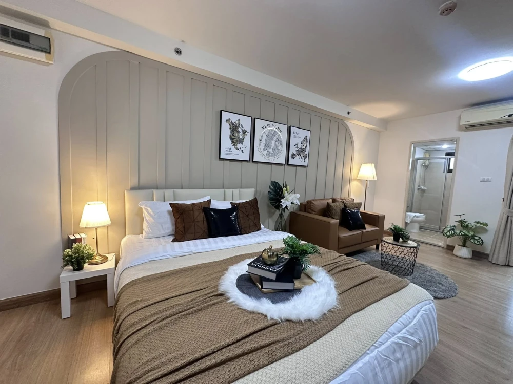 For rent: Supalai City Resort Ramkhamhaeng, 1 bedroom, 1 bathroom, with high-quality built-in furniture. Don't miss out!