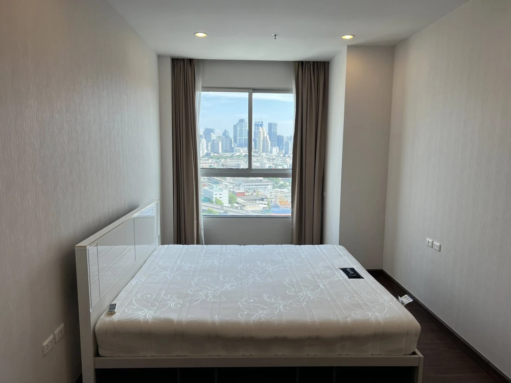 For rent Supalai Lite Sathorn Charoenrat 1 bedroom, 1 bathroom, plenty of usable space, beautiful view from high floor, reserve now!