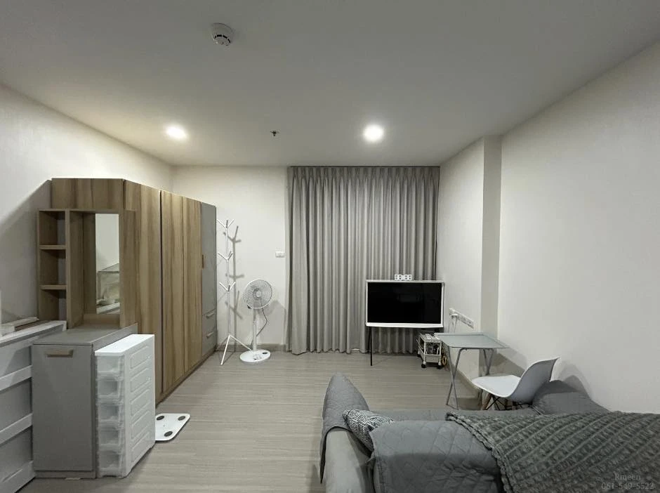 Supalai Park, Fai Chai Intersection, for rent, separate room, furniture + electrical appliances, ready to move in immediately.