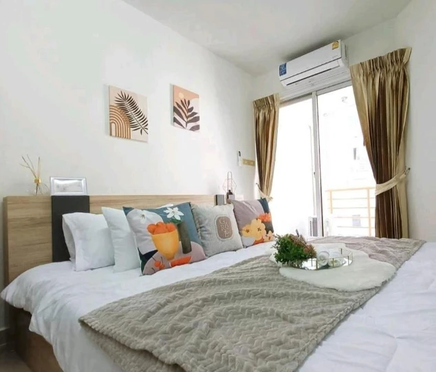 For rent S.V. City Rama 3, 15th floor, nice room, fully furnished, nice to live in, reserve now, don't miss out.