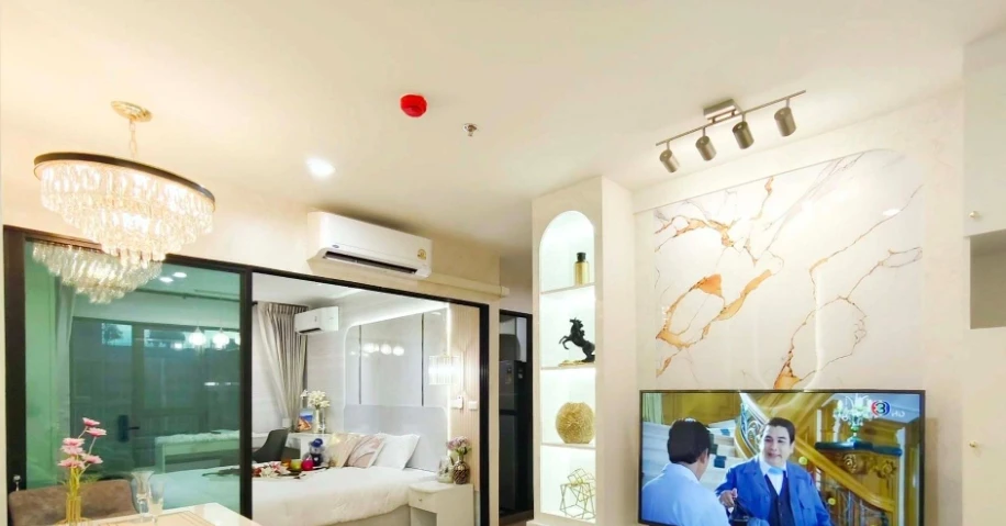 For rent: Terra residence, 32nd floor, garden view, Thammasat University and city view, City View, beautifully decorated, comfortable to live in, book