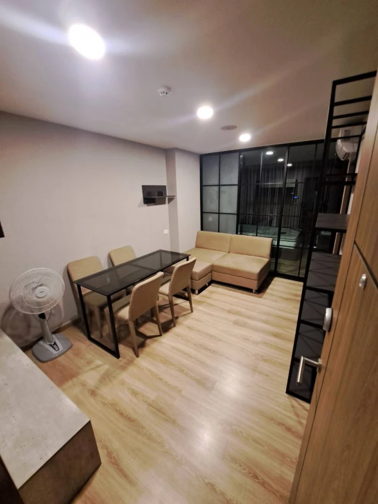 For rent: The Cube Loft Ladprao 107, 5th floor unit, next to the fire escape, fully furnished. Grab it now!