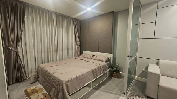 For rent: The Cube Nawamin-Ramintra, a lovely room, decorated in a controlled tone, comes with complete furniture. Hurry and reserve now!
