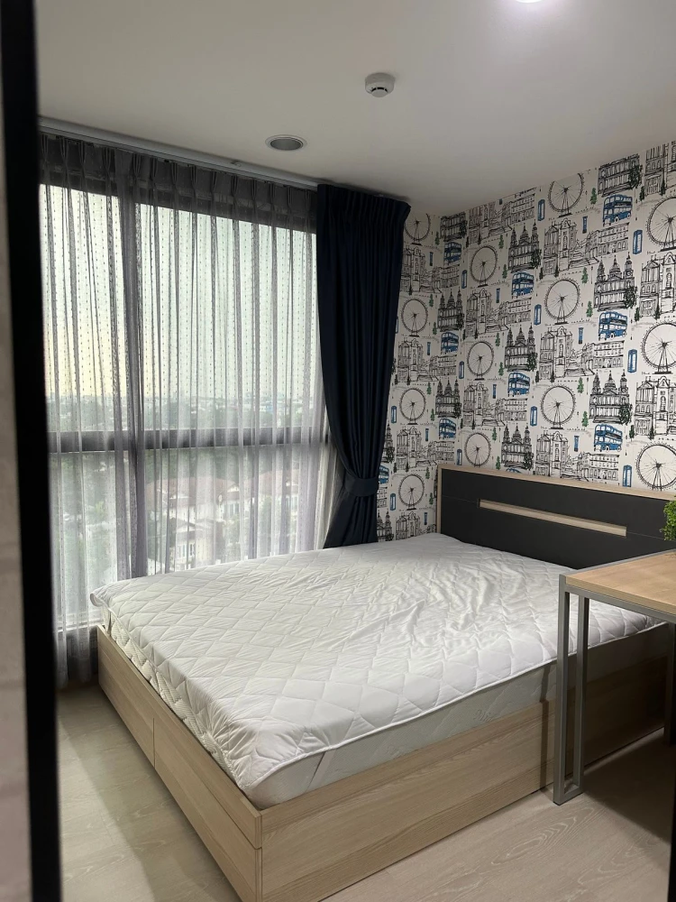 For rent: The Excel Khu Khot, 1 bedroom, 1 bathroom, nice wallpaper, fully furnished, just bring your bags and move in!