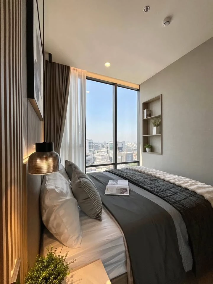 For rent: The Extro Phayathai-Rangnam, 1 bedroom, 1 bathroom, beautifully decorated, with a cool theme, well-built-in furniture. Reserve now!