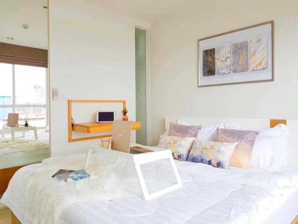 For rent: The Key Phahon Yothin (Phahon Yothin 34), beautiful room, fully furnished, soft sunlight in the morning, comfortable drying of clothes, no m