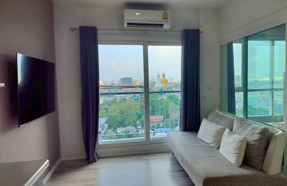 For rent: The Key Wutthakat, 12th floor, great view, fully furnished with appliances. Don't miss out!