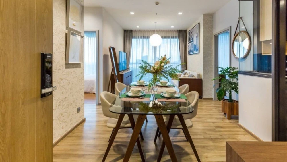 For rent: The Line Chatuchak-Mo Chit, a luxuriously decorated room with 3 bedrooms, spacious enough for a family. If you don't book, you'll miss out++