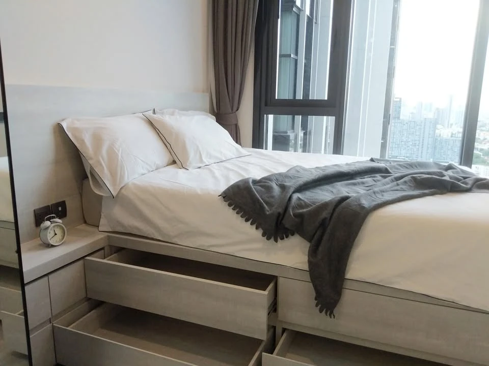 For rent: The Line Sukhumvit 101, a nice room, good location, fully furnished and equipped. Don't miss it!