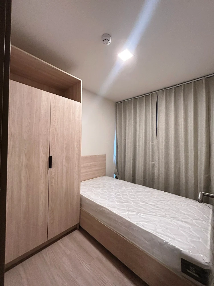 For rent: The Muve Sukhumvit 107, 2 bedrooms, 2 bathrooms, spacious living area, fully furnished, convenient location. Book now!
