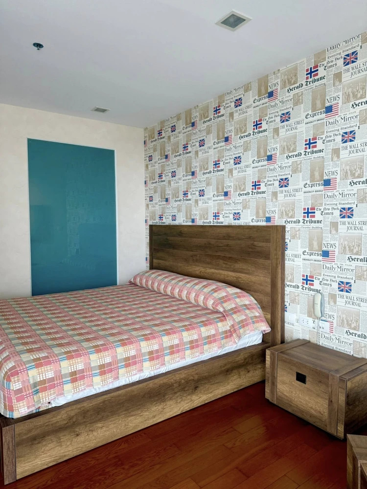 For rent sell: The Palm Wongamat Beach Pattaya, 9th floor, beautiful room, fully furnished, book now, don't miss out.