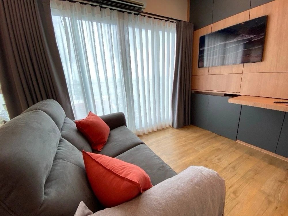 For rent: The Parkland Taksin-Thapra 18, swimming pool view, fully furnished, ready to move in, reserve now.