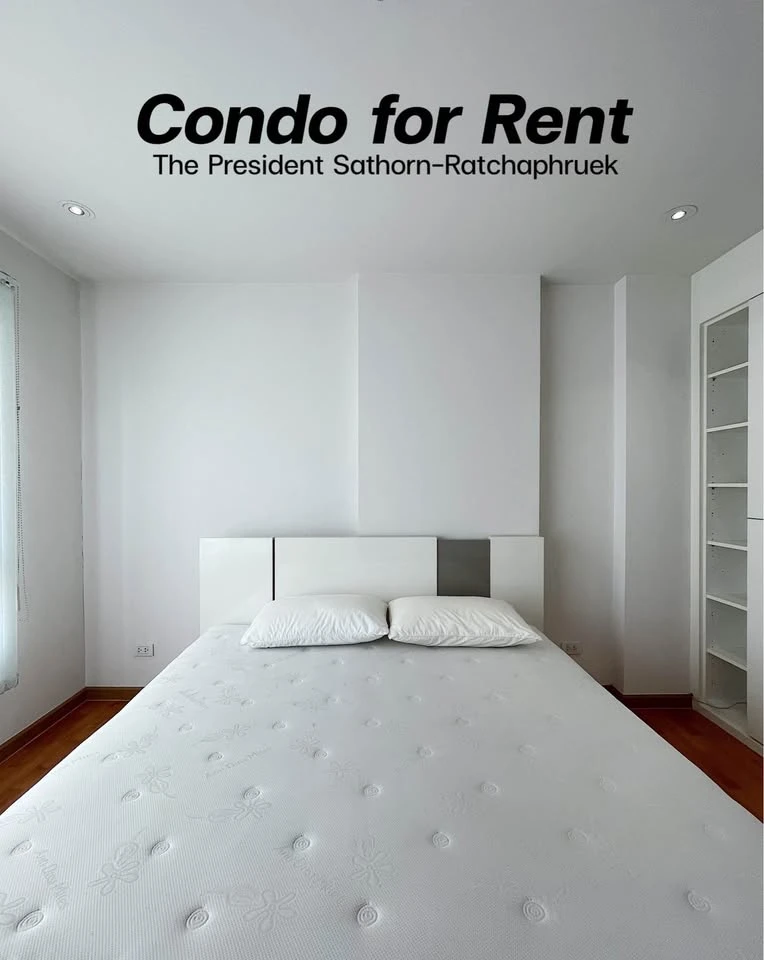 For rent: The President Sathorn-Ratchaphruek, ready to move in, fully furnished, come and book now.