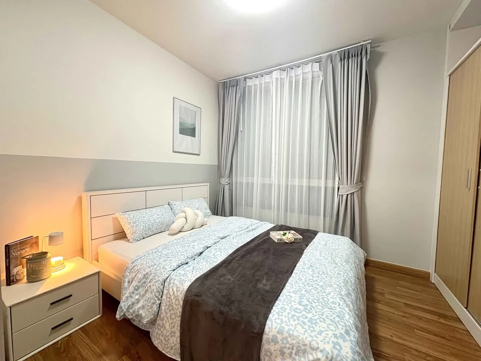 For rent: The Seed Ratchada-Huai Khwang, beautiful room, fully furnished, ready to move in. Good like this, reserve now.