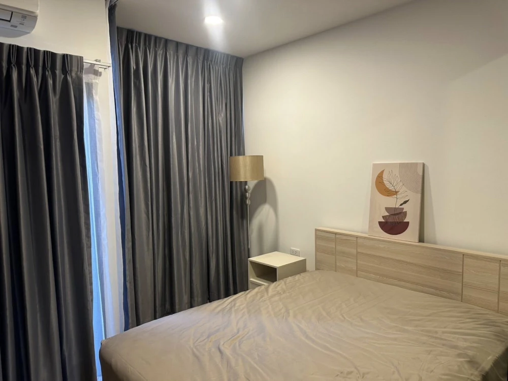 For rent the stage mindscape Ratchada - Huai Khwang, built-in room with wardrobe and kitchen, fully furnished, vacant, ready to move in