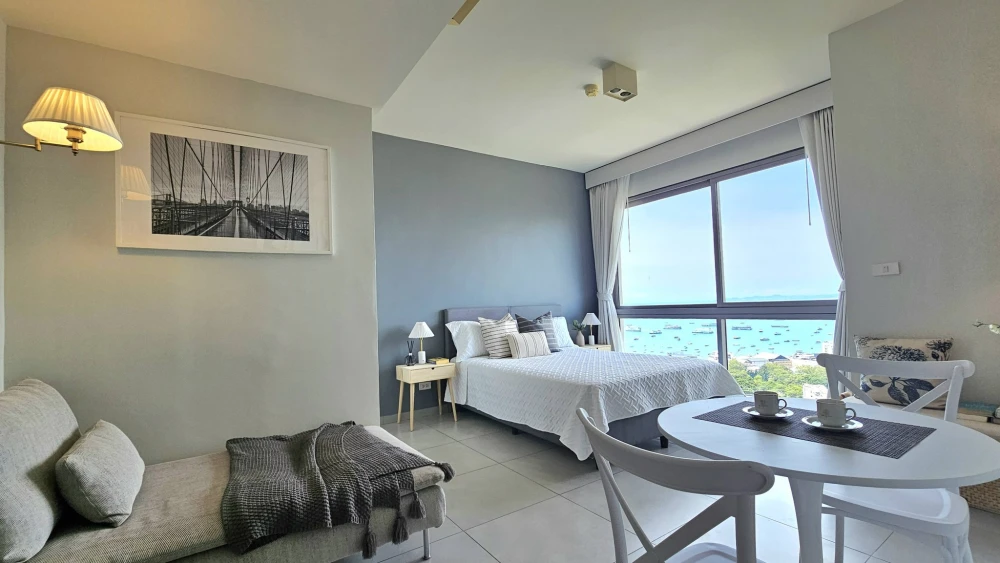 For rent: Unixx South Pattaya, studio room, 29th floor, fully furnished, sea view. A must-have!