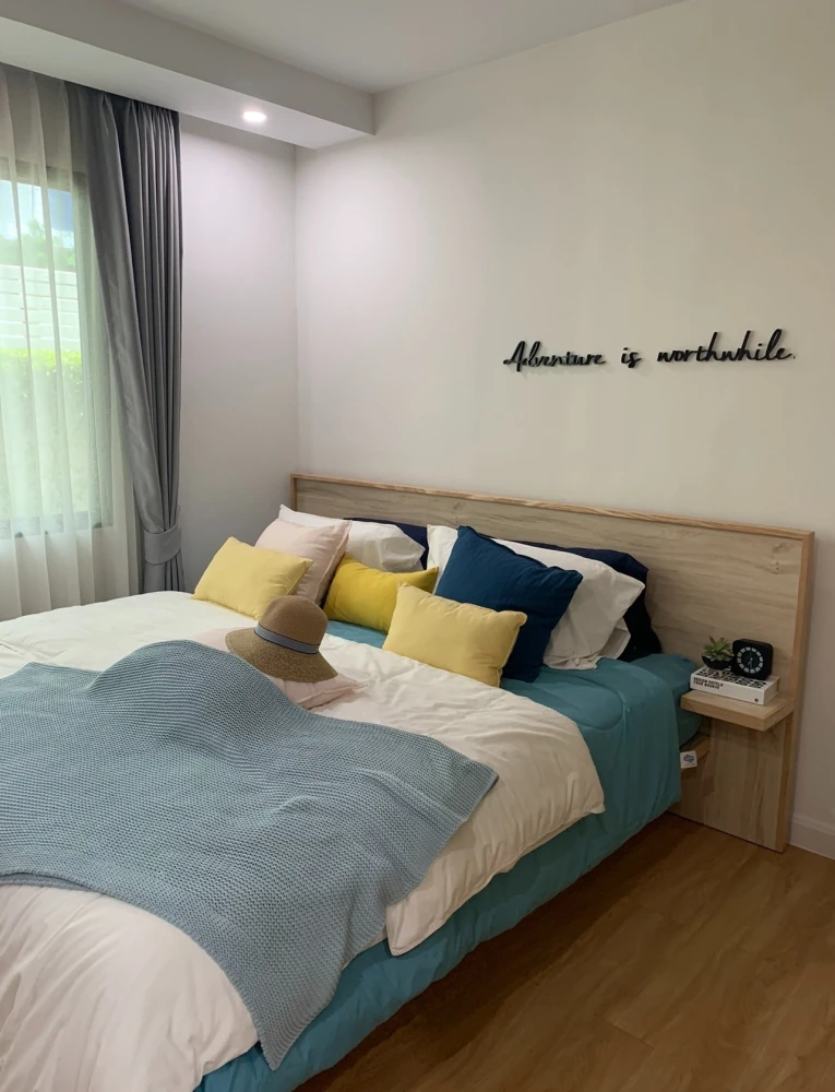 V Condo Salaya for rent: 1 bedroom, 1 bathroom, fully furnished with washing machine. Book now!