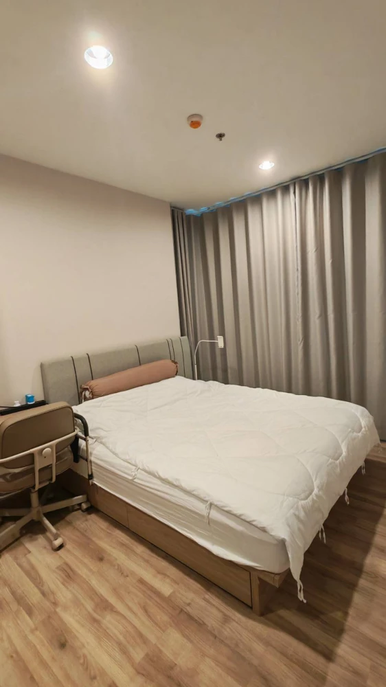 ✅ Condo Niche Mono Sukhumvit Bearing, beautiful room, view facing towards the three-headed elephant, convenient travel, near BTS Bearing.